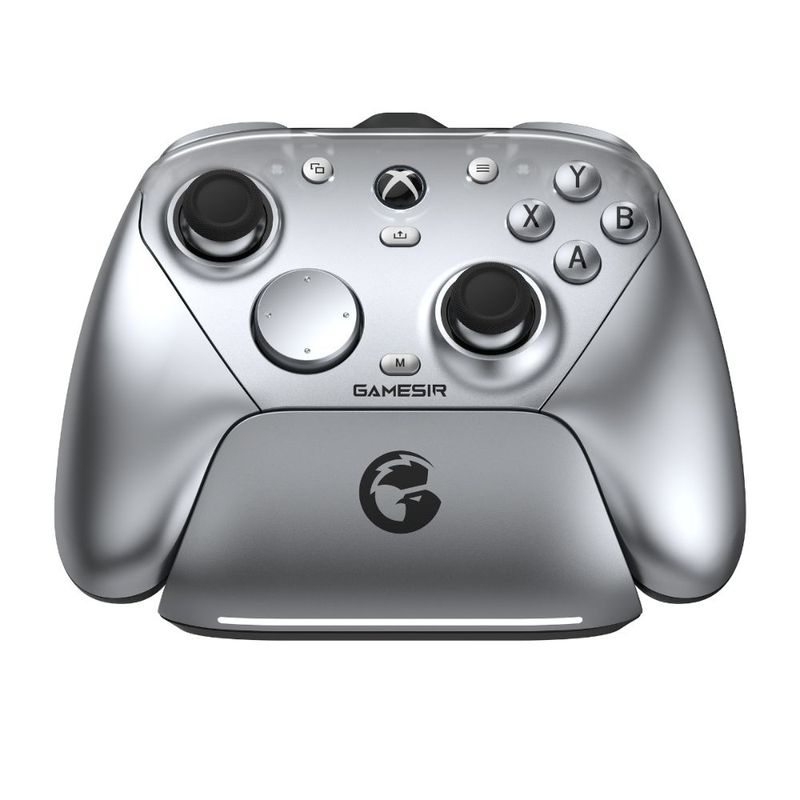 GameSir G7 Pro Metallic Silver 無線 有線 ゲームコントローラー (Xbox公式ライセンス取得品 Windows PC Android 2.4GHz Bluetooth USB Type-C ジャイロあり 充電台つき)