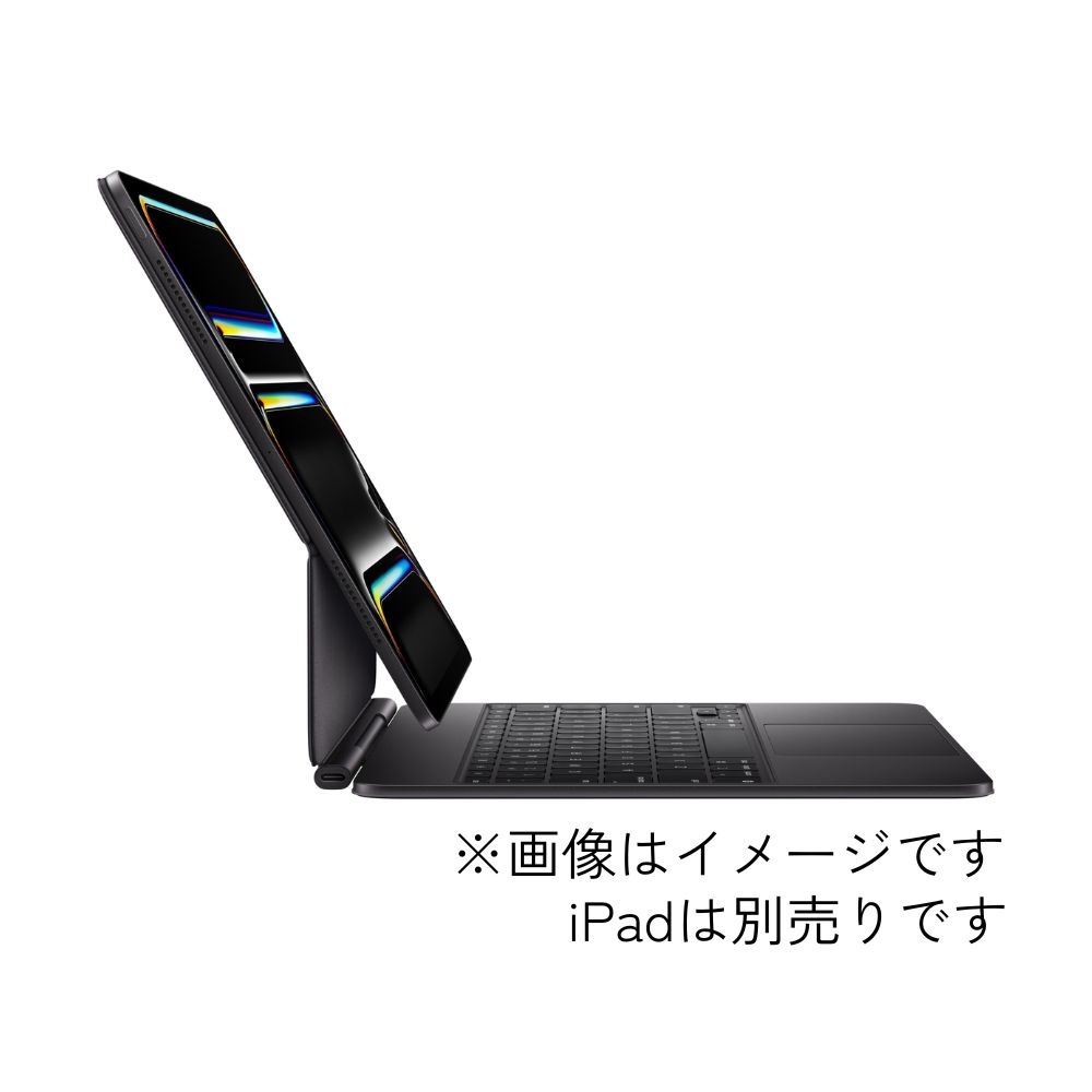 Apple アップル キーボード Magic Keyboard 英語(US) 13インチ iPad Pro (M4) 用 ブラック MWR53LL/A 国内正規品