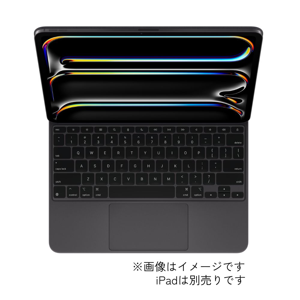 Apple アップル キーボード Magic Keyboard 英語(US) 13インチ iPad Pro (M4) 用 ブラック MWR53LL/A 国内正規品