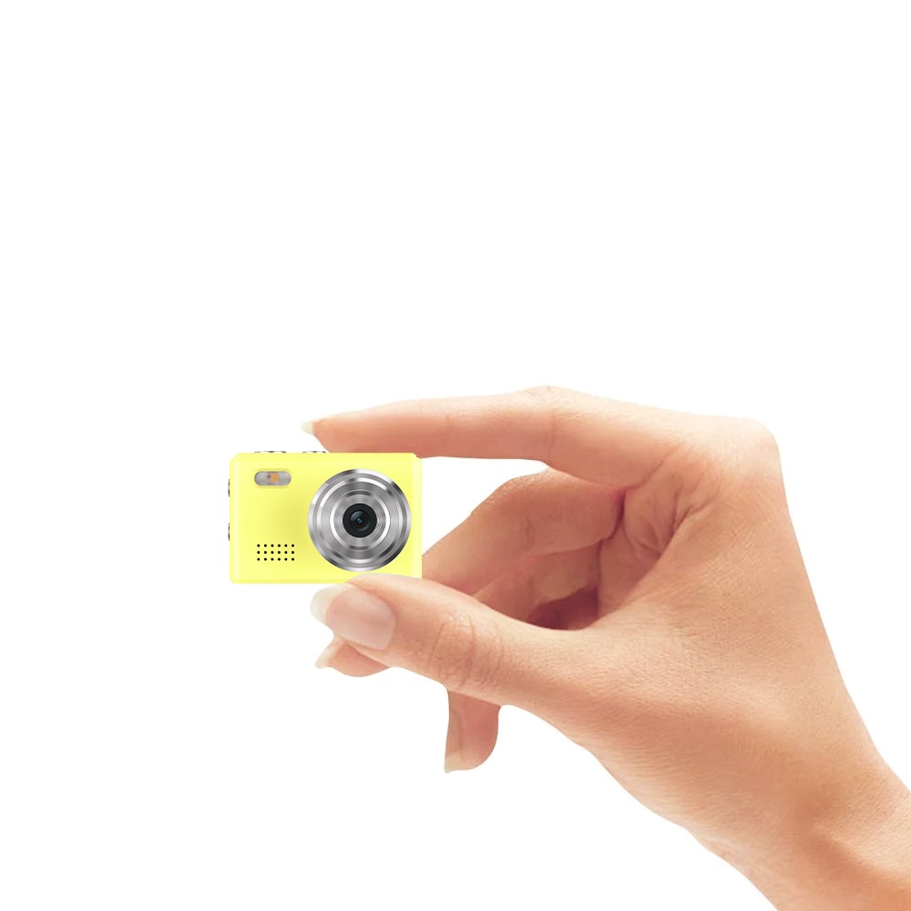 SAC CONNECT MINIカメラ SMC01-YE	( 約100万画素 CMOSセンサー 固定焦点 0.96インチ液晶画面 microSD対応 動画撮影 レトロモード 小型デジタルカメラ) イエロー