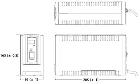 オムロン UPS 無停電電源装置 BY50S ( 500VA 300W 5.5A/6.5A 小型 軽量 正弦波出力 NEMA 5-15R×4個 自然空冷 約4.5kg)