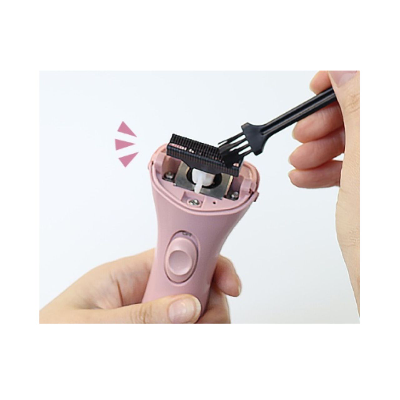 TESCOM テスコム elims me レディシェーバー TT250A-P ( ボディ Vライン 用 乾電池式 泡剃り 水洗い可 トリミングコーム 掃除用ブラシ付 ) メルティピンク