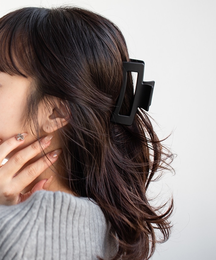 ヘアクリップ《スクエア型バンスクリップ 全3色》 | ヘアー