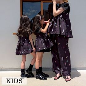 新品 laulea ジャガード キャミソール 親子お揃い 110 120 2点 親子リンク商品 | Laulea