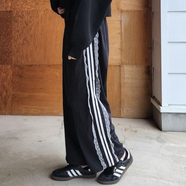 サイドライン レース ナイロンパンツ | レディース,ボトムス | Laulea