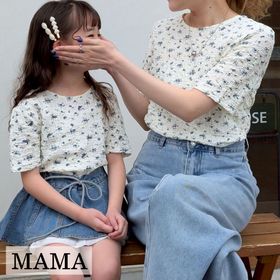 yori★フレアカットソー★親子リンク 楽天市場】リンクコーデ 親子 セット 夏 親子 ペアルック ワンピース