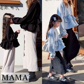 レディース ペプラムフリル スウェット