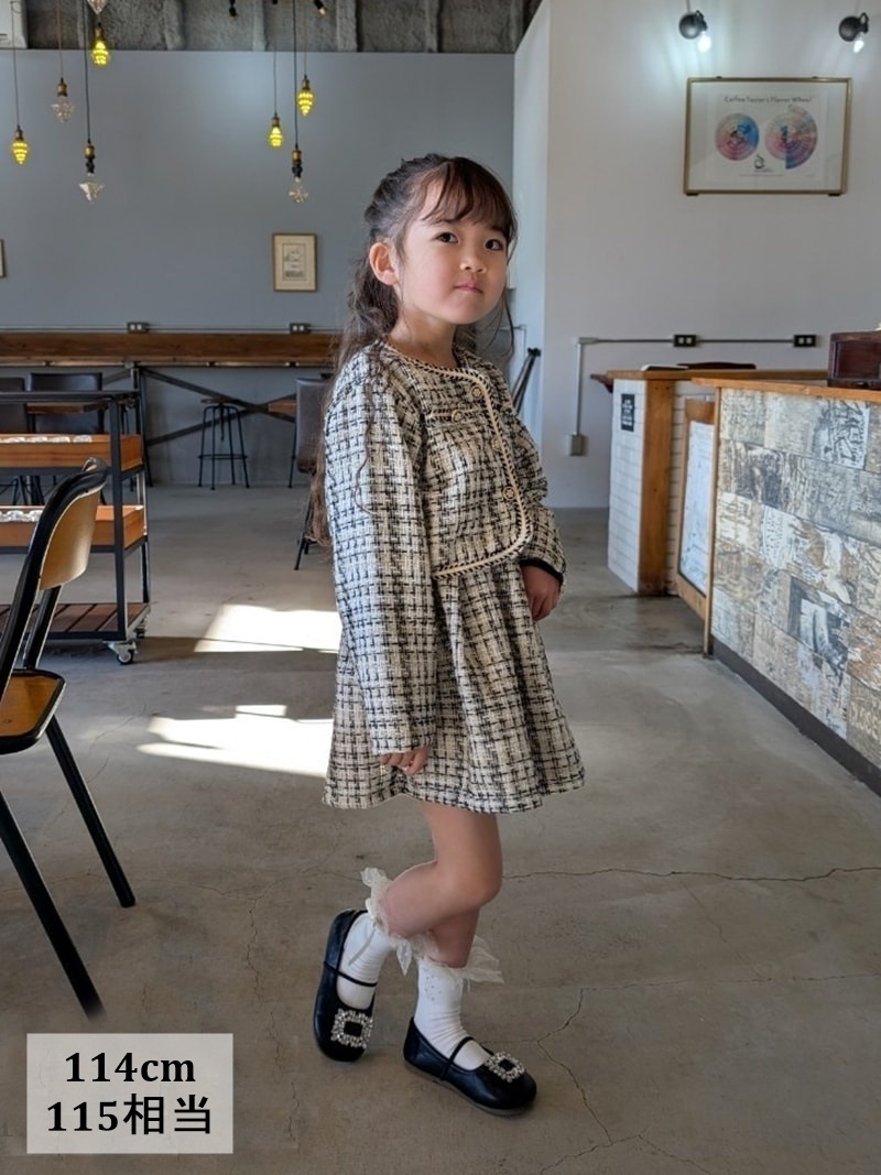 1/27 15時より販売開始 ツイードジャケット×ワンピース セットアップ