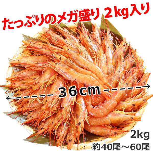 生赤えび2kg〈天然有頭〉 | 海のもの,エビ | がってん承知商店