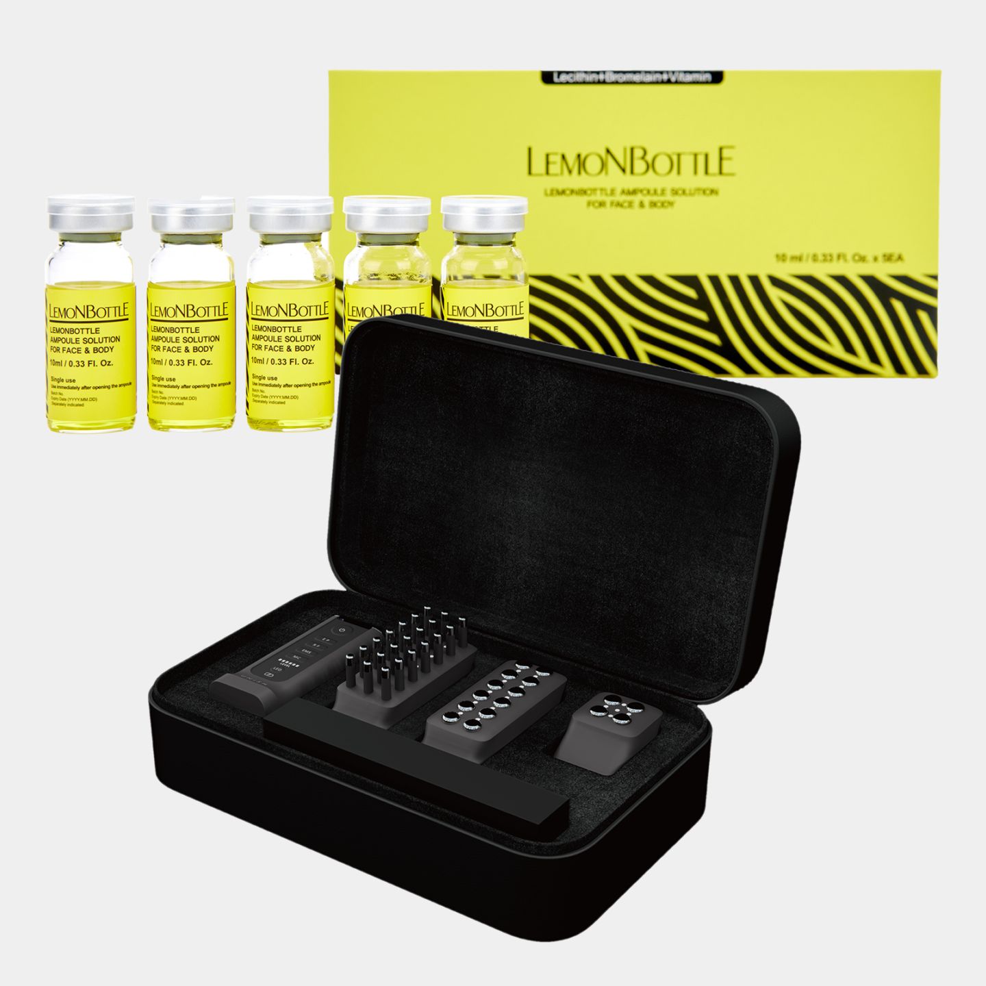 LEMONBOTTLE ブースター導入液 10ml x 5本 レモンボトル] アンプルソリューション (10mL×5本入り)×5セット