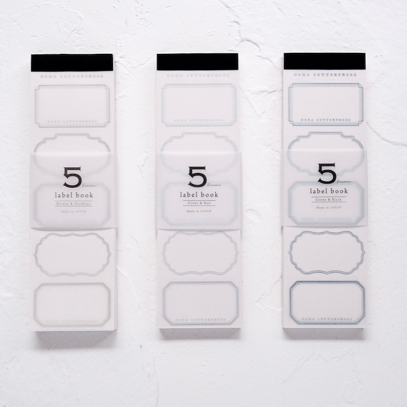 OEDA LETTERPRESS 5frame label book