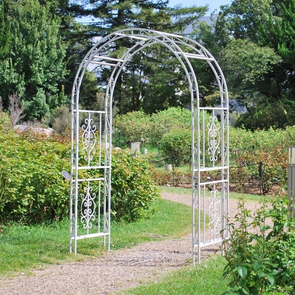 ガーデンアーチ アイアンアーチ モンテベッロ アンティークホワイト