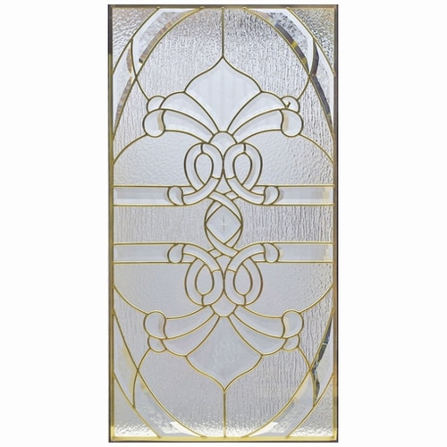 ステンドグラス (SH-A37) 913×480×18mm デザイン ピュアグラス クリア