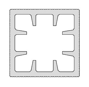 �ϥ�ǥ����åɡ��ӡ���� 100��100��2000mm ��8.6kg�� HW-B-100100