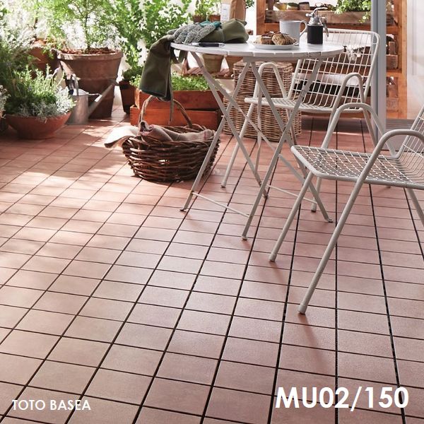 TOTO ベランダタイル バーセア MU02/150 ベイクシェンナ [単品] 300角