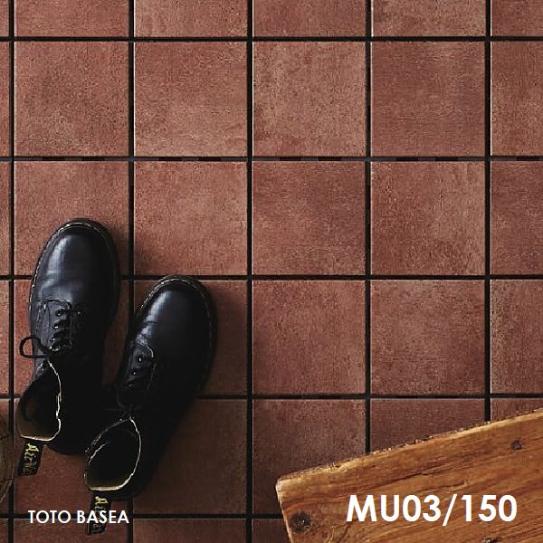 TOTO ベランダタイル バーセア MU03/150 ベイクアンバー [単品] 300角