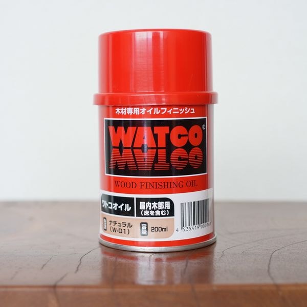 塗料 屋内 内装木部用 ワトコオイル・ナチュラル色 W-01 200mL 