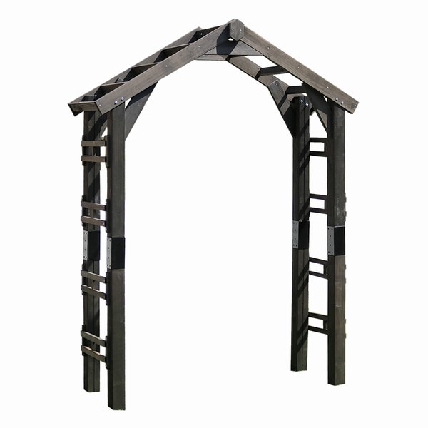 ガーデンアーチ 木製 ダークブラウン アーチ単品 (TR-2100DBR