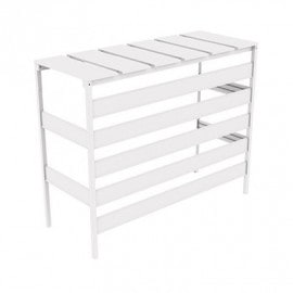 ���������С� ��100cm �ۥ磻�� �͹��ڥ���߼��������С�5�� ʬ�䷿ (aks-39989) 