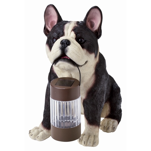 ソーラーオーナメント LED フレンチブルドッグ (SR-0891) 犬 庭 ライト