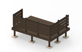 �͹��ڥ��������ǥå�H800�ե���3�� 1.5�ڡ�1.5�֡�6�ܡ�W2615��D1820��H400��600���ܳ�DIY��