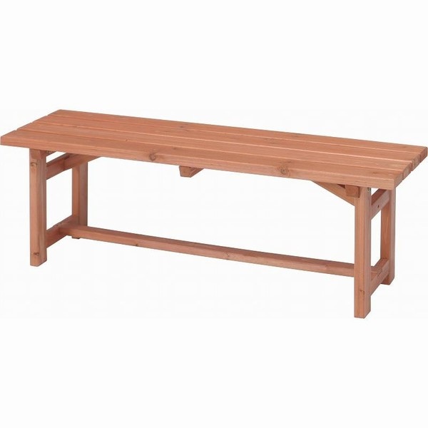 ベンチ 縁台 木製ベンチ120 (83996) ※北海道+1800円 │ ウッドデッキ