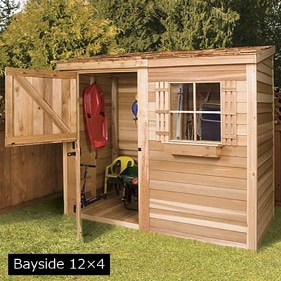 木製小屋 シダーシェッド社 ベイサイド （12×4type） 約4.3平米 1.3坪 