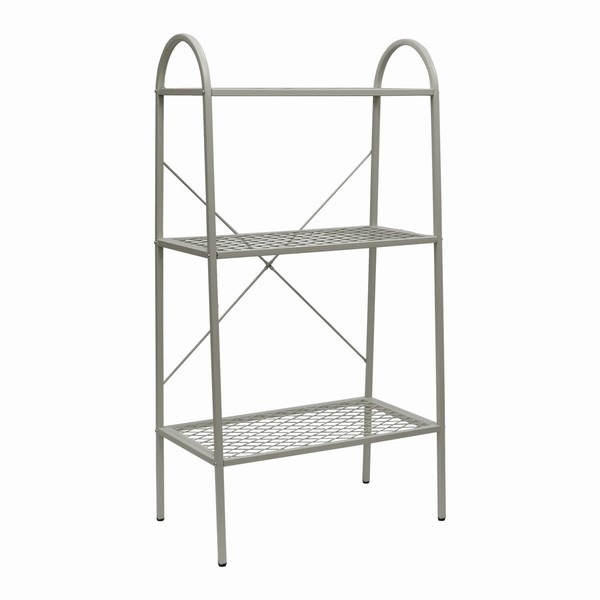 アイボリー スチール 3段ラック フランス　アンティーク スチールラック 3段 幅61cm 高さ110cm アイボリーホワイト (TW002WHT