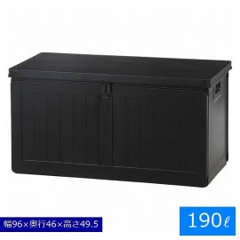 �����ǥ��Ǽ 190L �֥�å� (55252) ��96cm ��Ǽ�ܥå����٥�� BK ���̳�ƻ+1200��