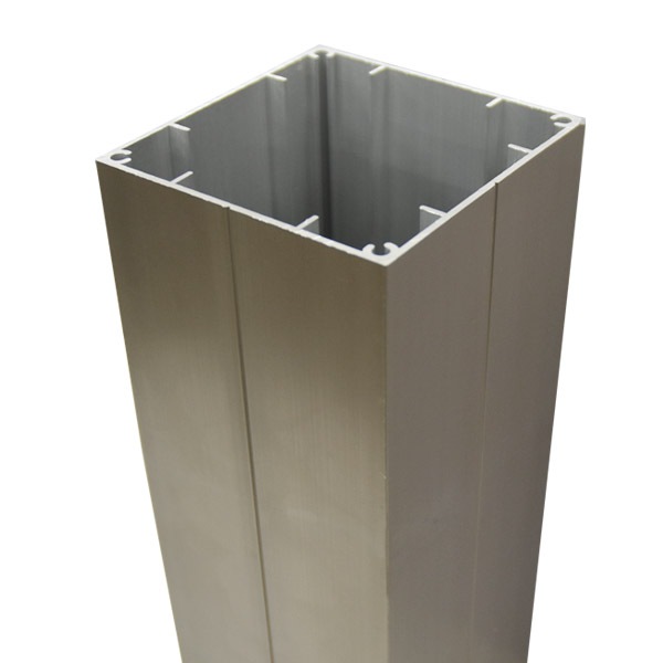 アルミ支柱75角 75×75×1000mm (1.5kg) ステンカラー t1.5mm リーベ