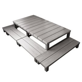 人工木×アルミ ウッドデッキ アトラス 1800型縁台 ブラウン