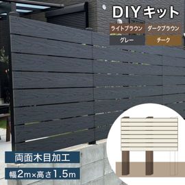 DIY�͹��ڥե��󥹥��å�(ξ�������� ���Ѹ�2�ع�¤ 145mm��) ��2000�߹⤵1500mm  4��Ÿ�� ����å��դ�����߻���75�� ��ü�ѻ��� �����