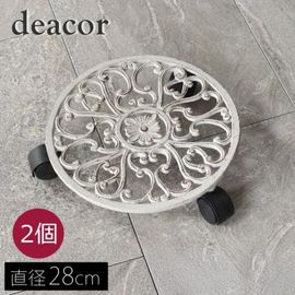 �����������ץ�󥿡�������ɥ��㥹������ 28cm ��deacor��(�ǡ�����) 2���� ����ƥ������ۥ磻�� (IF-N0036-2P-WHT) ���̳�ƻ�����졦Υ�������Բ�