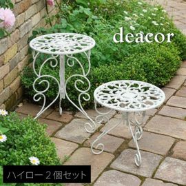 �����������ץ�󥿡�������� ���դ� �ϥ�����2�ĥ��å� ��deacor��(�ǡ�����) ����ƥ������ۥ磻�� (IF-N003839-2P-WHT) ���̳�ƻ�����졦Υ�������Բ�