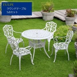 �����ǥ�ơ��֥륻�å� �饦��ɥơ��֥�5�����å� �ȥ�� �ޥåȥۥ磻�� (BKS-RT900-5PS-WHT) �ݥơ��֥� �߷� ���̳�ƻ��12000��