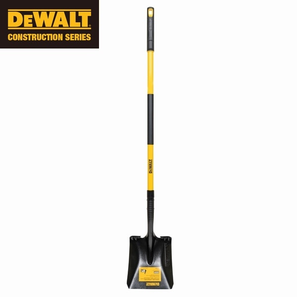 DEWALT スクエアショベル ファイバーハンドル (DXLHA2602) シャベル
