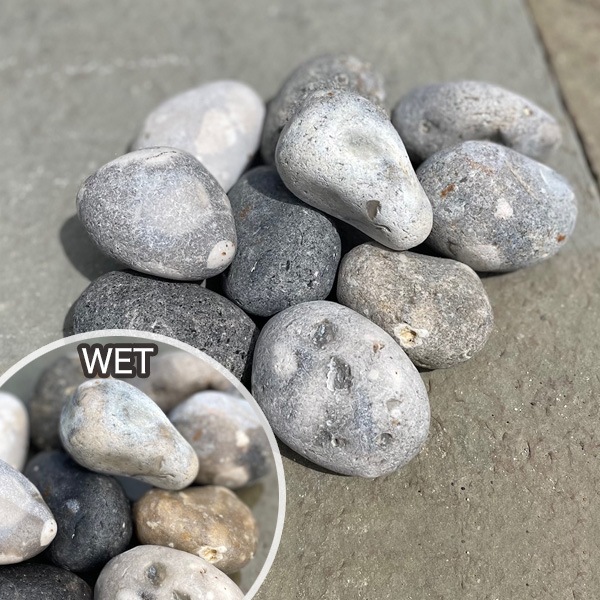 庭石 栗石 玉石 フランス産 天然石 ドーバーコブル （40～80mm） SS