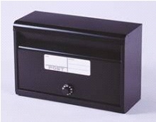 郵便ポスト カラーポスト ダイヤル錠タイプ マットブラック FH-50D(MBK