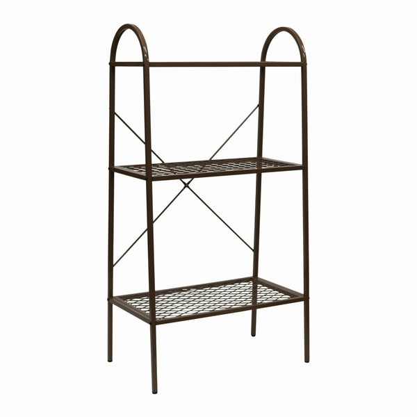 ブラウン スチールラック 3段 スチールラック 3段 幅61cm 高さ110cm モカブラウン (TW002BRN) TWILL