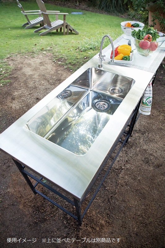 ガーデンシンク ショートタイプ ロ・コ・コ プラス ステンレストップ