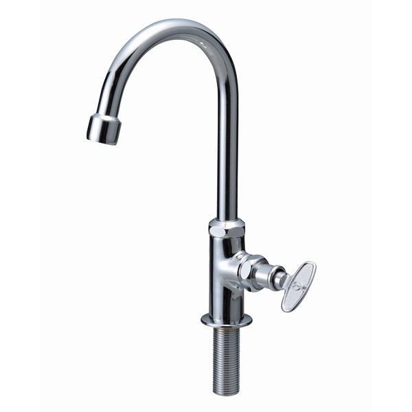 水栓蛇口 ガーデンシンク オプション キー付スワンネックC (ODF-S2-C-N