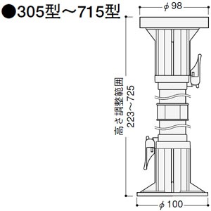 �ե��� �ޥ���ݥ��� 445����Ĵ������295��450mm�ˡ�MPST445��