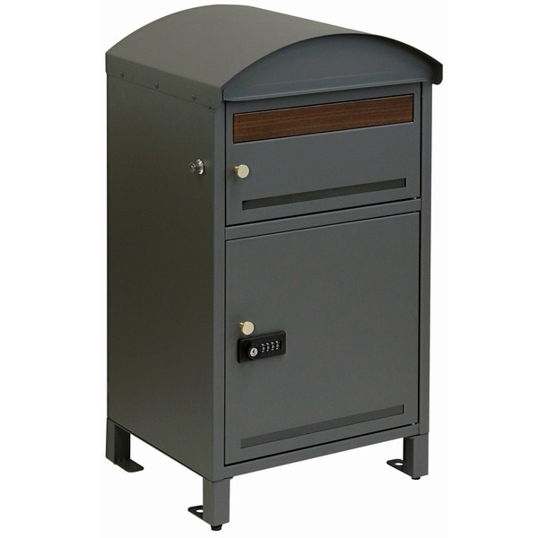 宅配ボックス 郵便ポスト一体型 リーノ グレー (PBX-106) ※北海道+1500