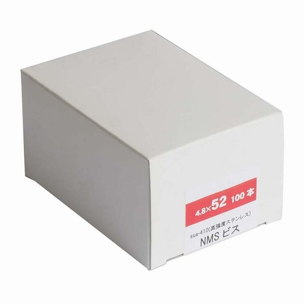 木ビス フレキ 4.8×52 (100本入り) シルバー 四角穴 e7809 SUS410