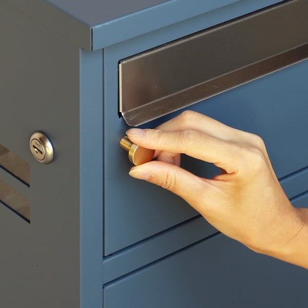 宅配ボックス 郵便ポスト一体型 ミーナ ネイビーブルー PBX-062