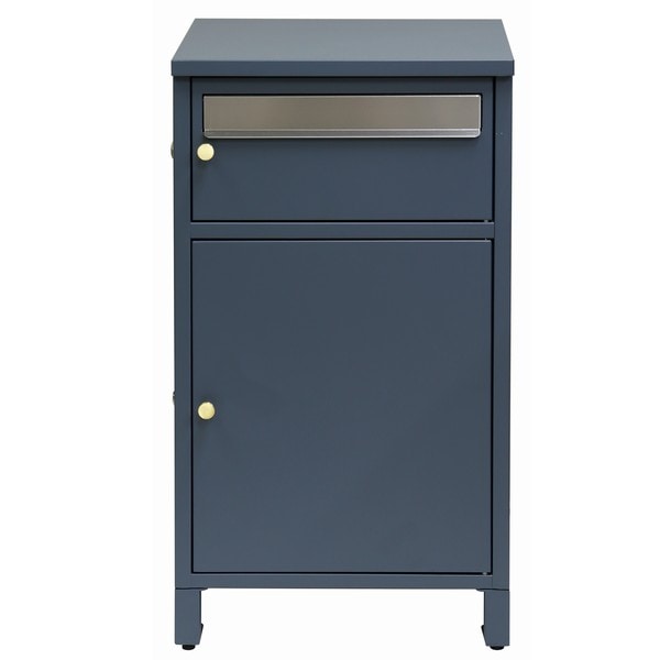 宅配ボックス 郵便ポスト一体型 ミーナ ネイビーブルー PBX-062