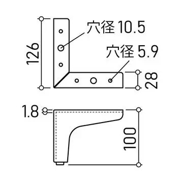�ȶ��Ѷ�ʪ DIY û��ʵ� L�������ʡ� 100mm 4�ĥ��å� �̳�ƻ���彣�����졦Υ��+750��