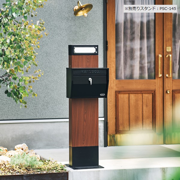 宅配ボックス ポスト 宅配BOX 簡単組立【組み立てあり】ブラック