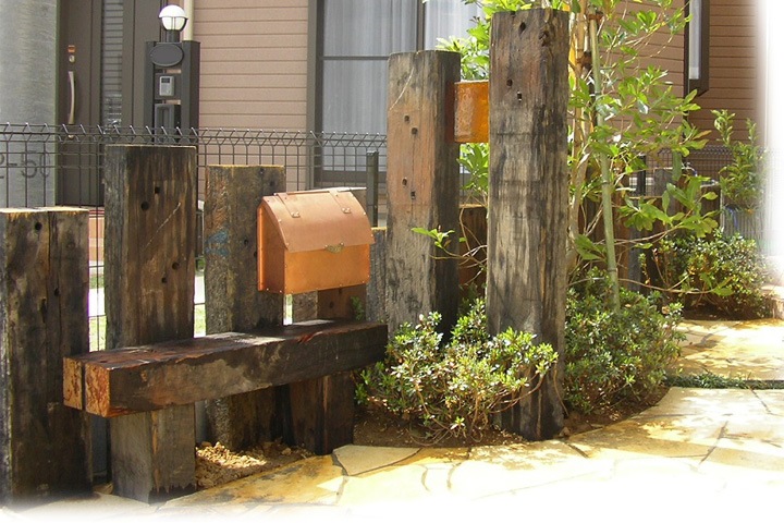 ハードウッドアンティーク中古枕木