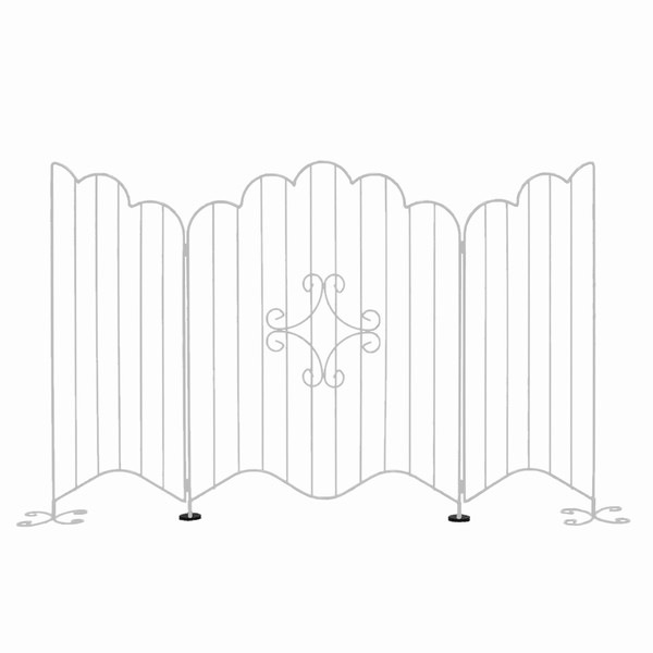 アイアンフェンス 折り畳み 置き型 エレガントゲート ホワイト